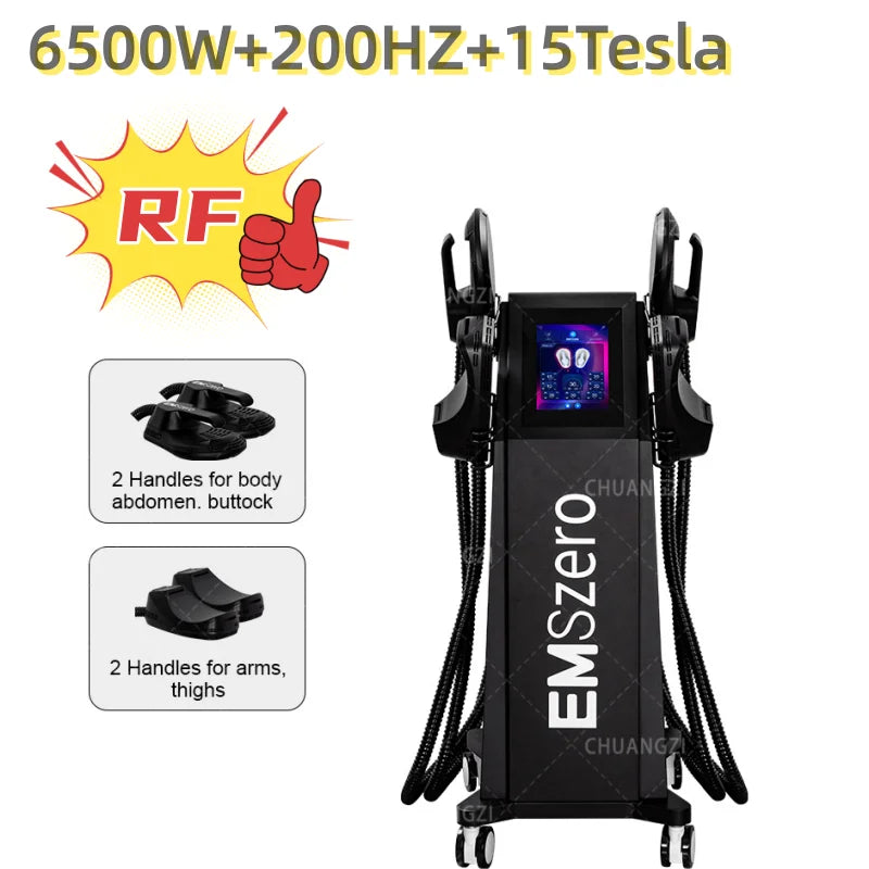 EMSZERO PRO 6500W NEO Slimming Machine EMS+EMT/RF Nova Body Sculpting EMS Pelvic Muscle Stimulator Salon