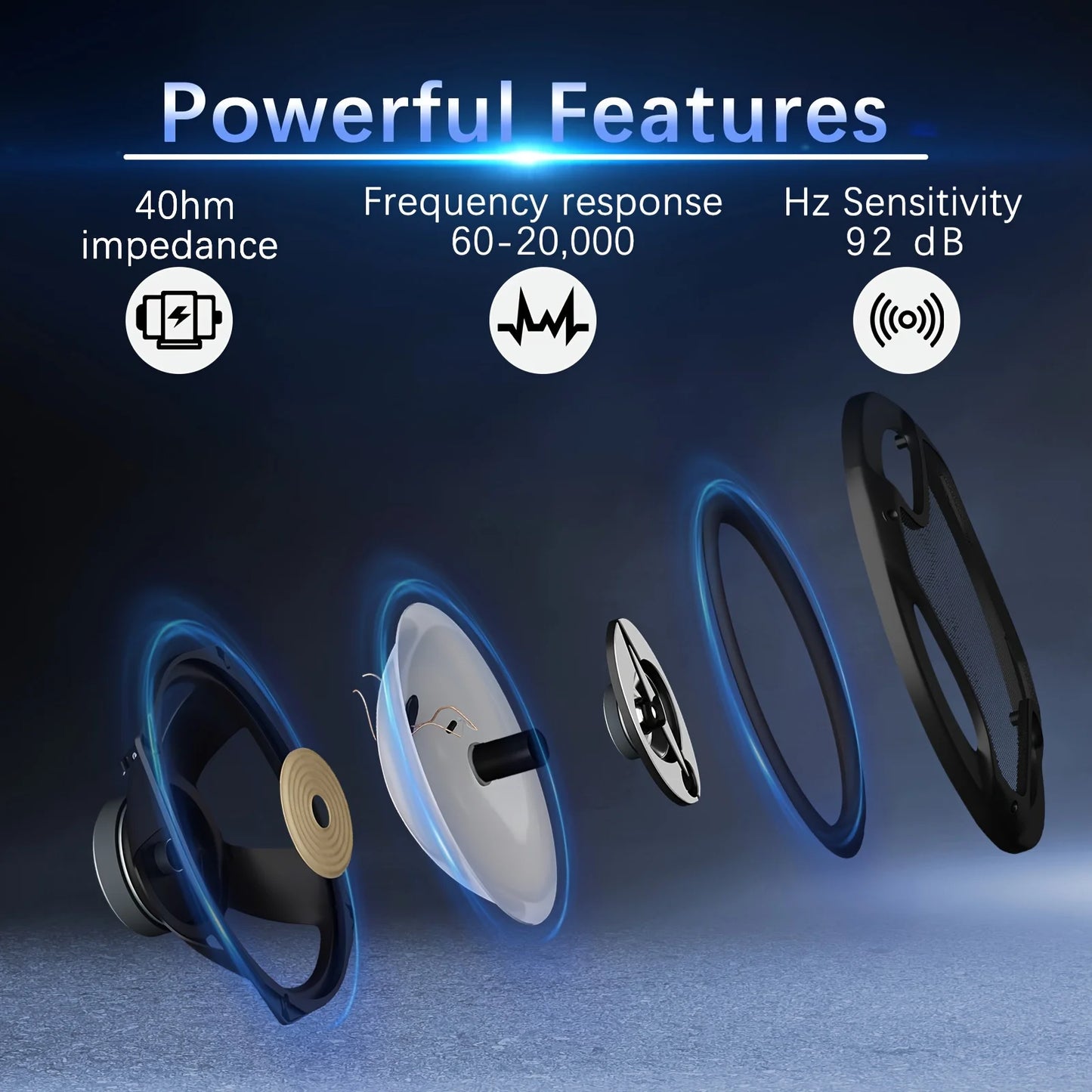 6x9" 3-Way Coaxial Car Audio Speakers 1000W Max Sound System With Mid-Tweeter And Enhanced Bass Response 2Pcs