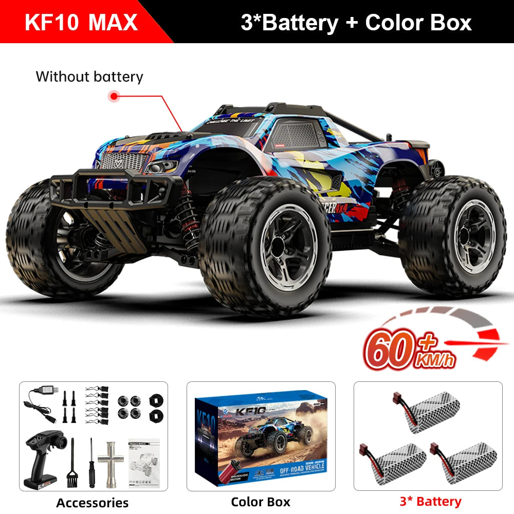 Teeggi KF10 MAX 1/10 4WD 3S High Speed Rc Off-road Car 60KM/H Brushless motor 2S KF10PRO RC Truck Drift Racing Cars Toy For Gift