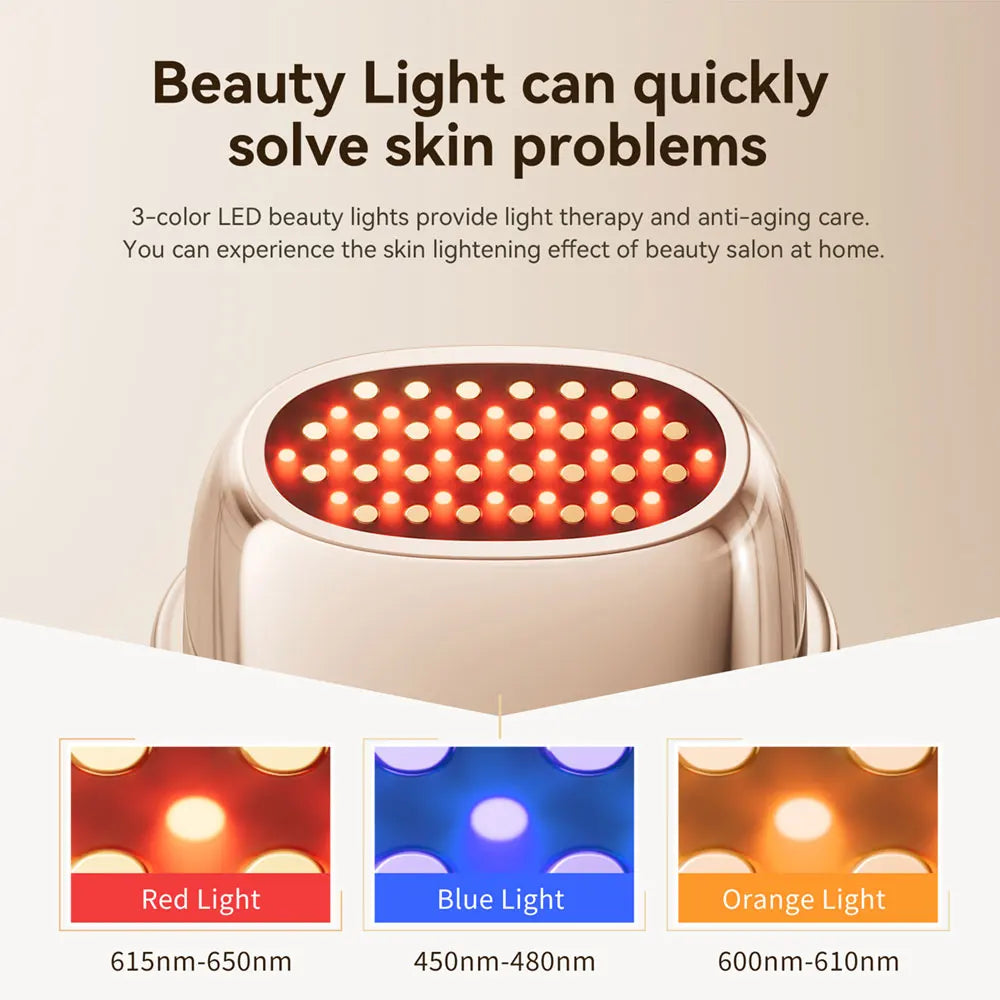 ANLAN Multi-Polar RF Beauty Device Skin Tightening Anti-Aging Wrinkle 3Color LED Skincare 24K Gold Face Radiofrequency Massager