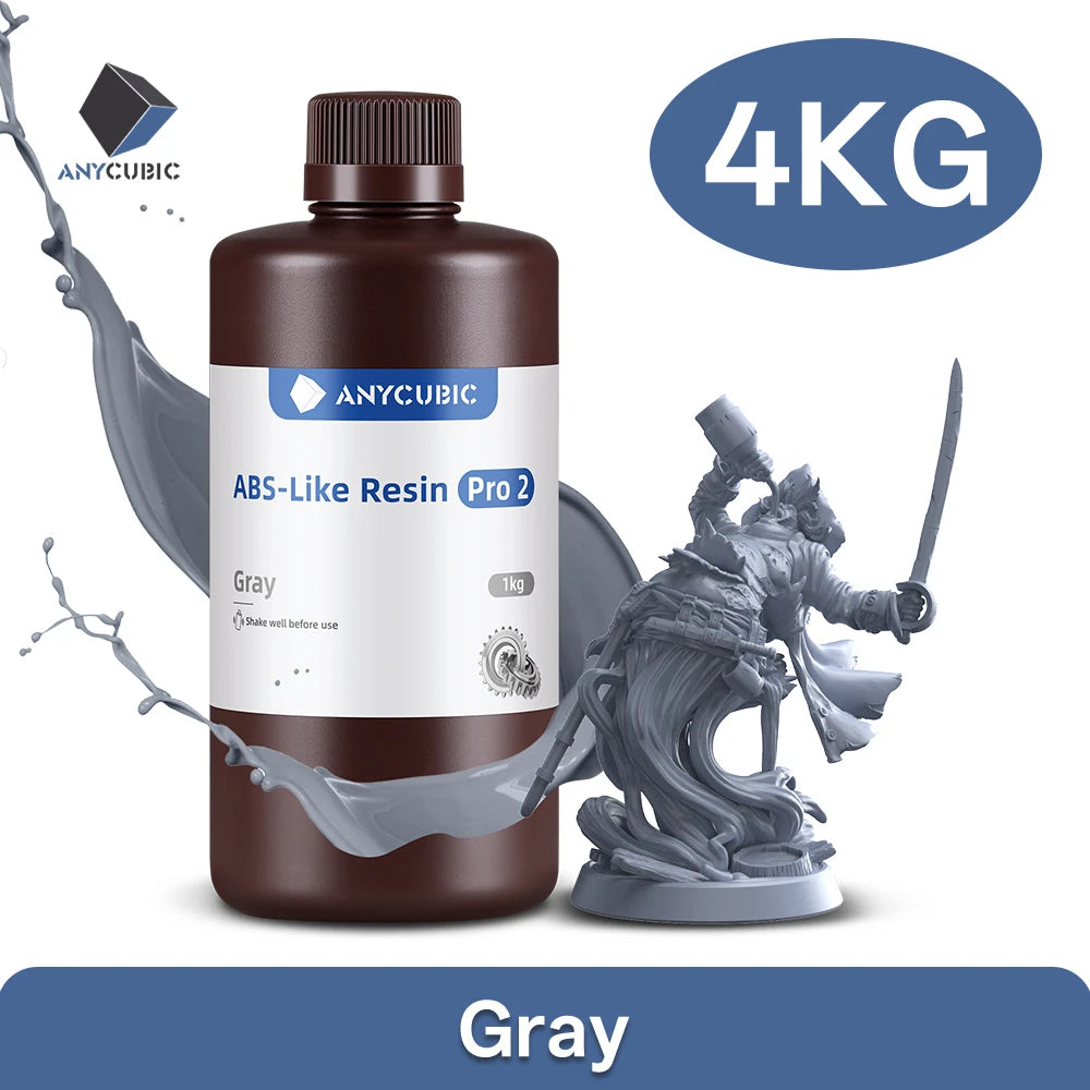 Newest 4pieces/lot Anycubic ABS Like Reisn 3d Resin High Precision UV 405nm For LCD SLA DLP Anycubic Photon Resin 3d Printer
