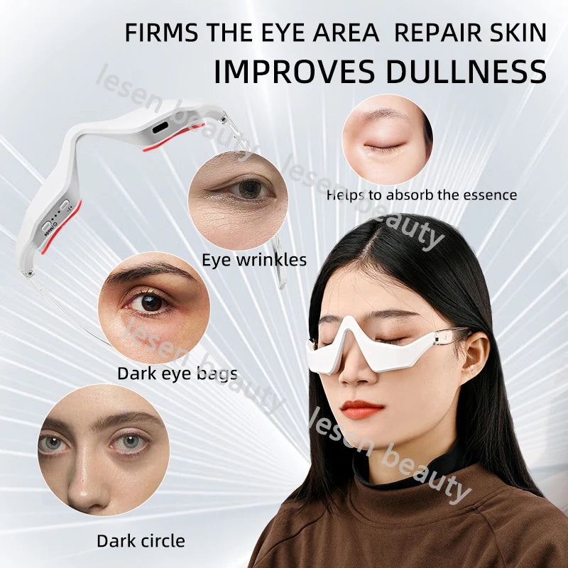 3D Beauty Eye Device with Microcurrent Eye Relaxation Reduce Wrinkles and Dark Circles Eliminate Edema Mass Portable skin care v
