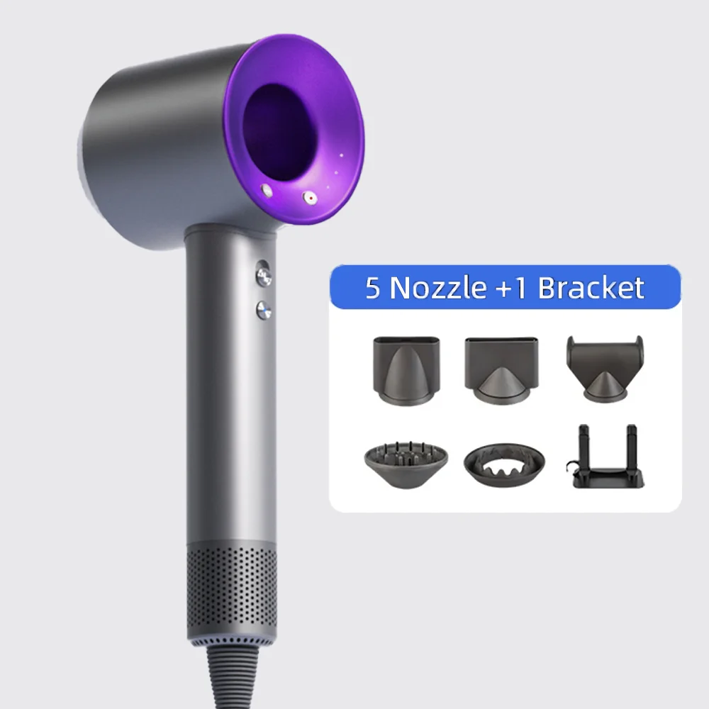 Negative ion hair dryer with high speed and no blades High power silent and quick drying Portable, suitable for home annd travel