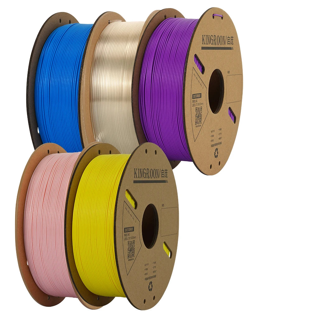 KINGROON PLA Filament 1.75mm 3D Printer Filament 5/10Rolls 3D Printing Plastic Material 100% No Bubble for FDM 3D Printer MIX