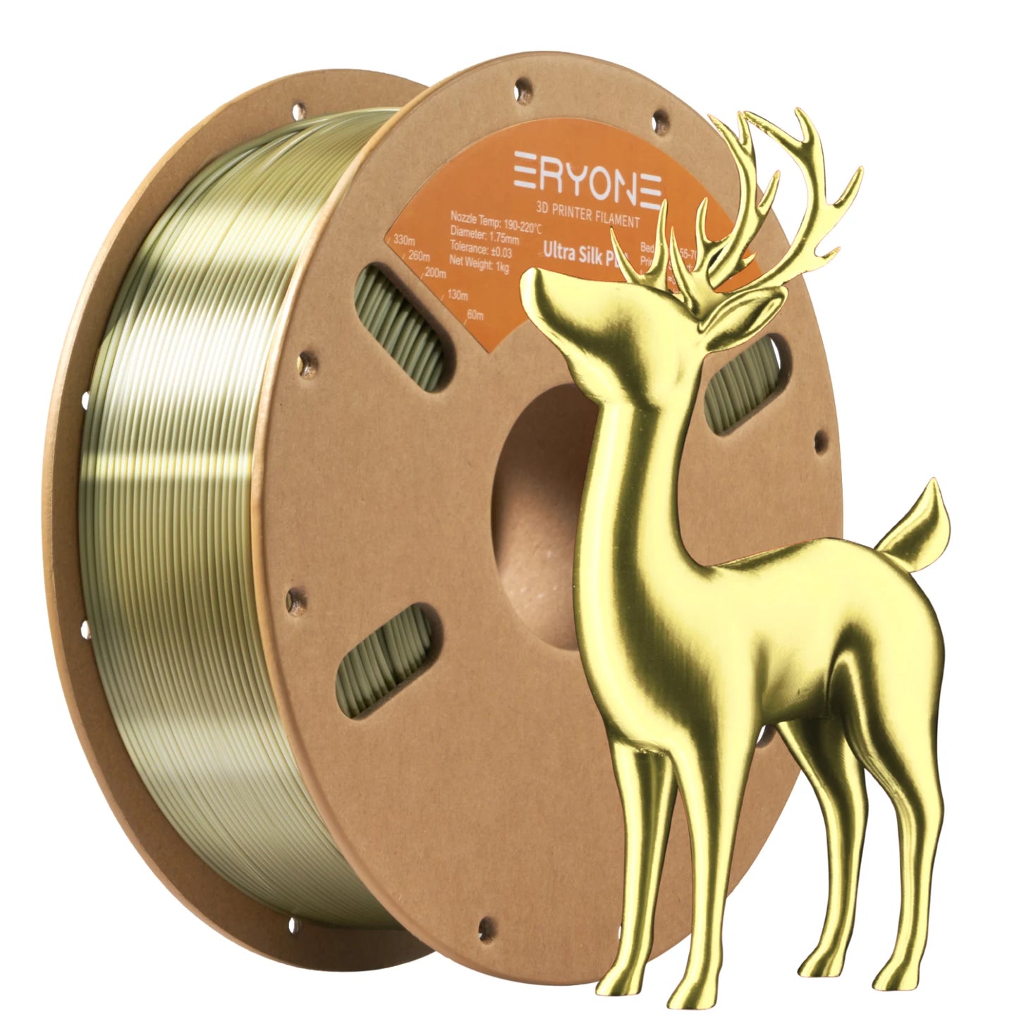 ERYONE 1/5/10KG Ultra Silk PLA Premium Filament 1.75mm 3D Print,Multicolor Available,silk pla filament ,1KG/Spool