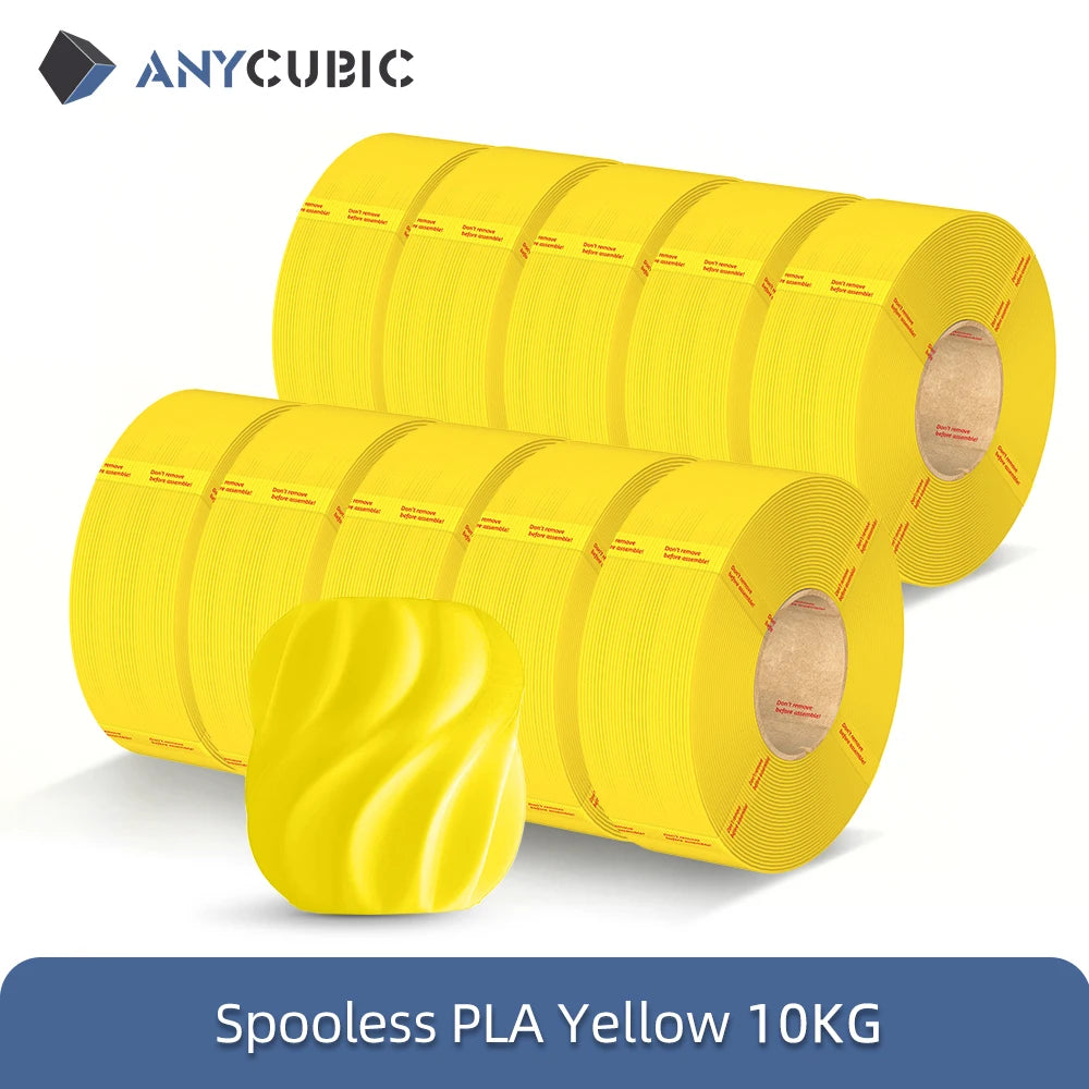 ANYCUBIC 10KG Refill PLA Filament 3D Printer 1.75mm Spooless Plastic Rubber Filament Material For FDM 3D Printer for Kobra 3 S1C