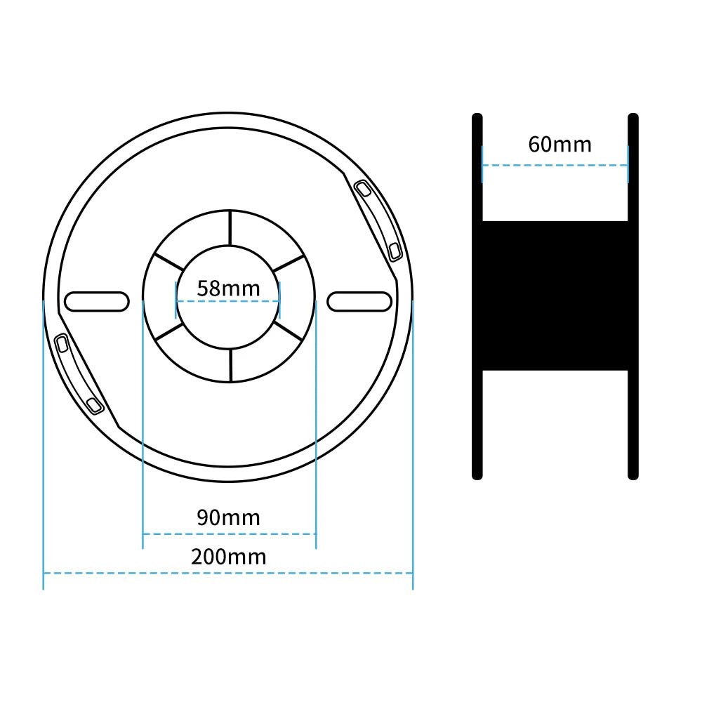 KINGROON Silk Dual-color PLA Filament 3D Printer 1.75mm 11/22 lbs Silk PLA Filament Plastic Materials 3D Printing Special Color