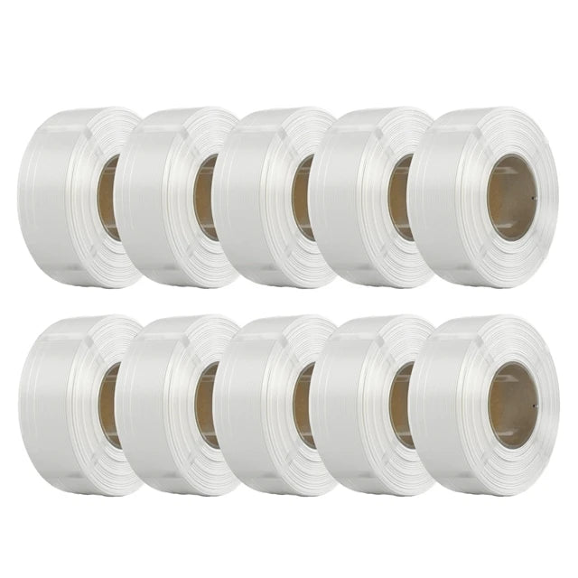 KINGROON No-Spool PLA Filament 1.75mm 10KG (22LBS) , 3D Printer Material PLA Refill For Bambu or DIY Reusable Spools, 10 Rolls