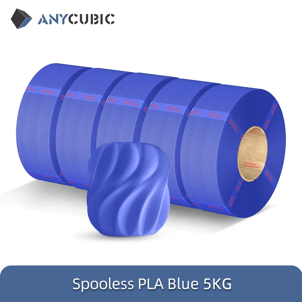 ANYCUBIC 10KG Refill PLA Filament 3D Printer 1.75mm Spooless Plastic Rubber Filament Material For FDM 3D Printer for Kobra 3 S1C