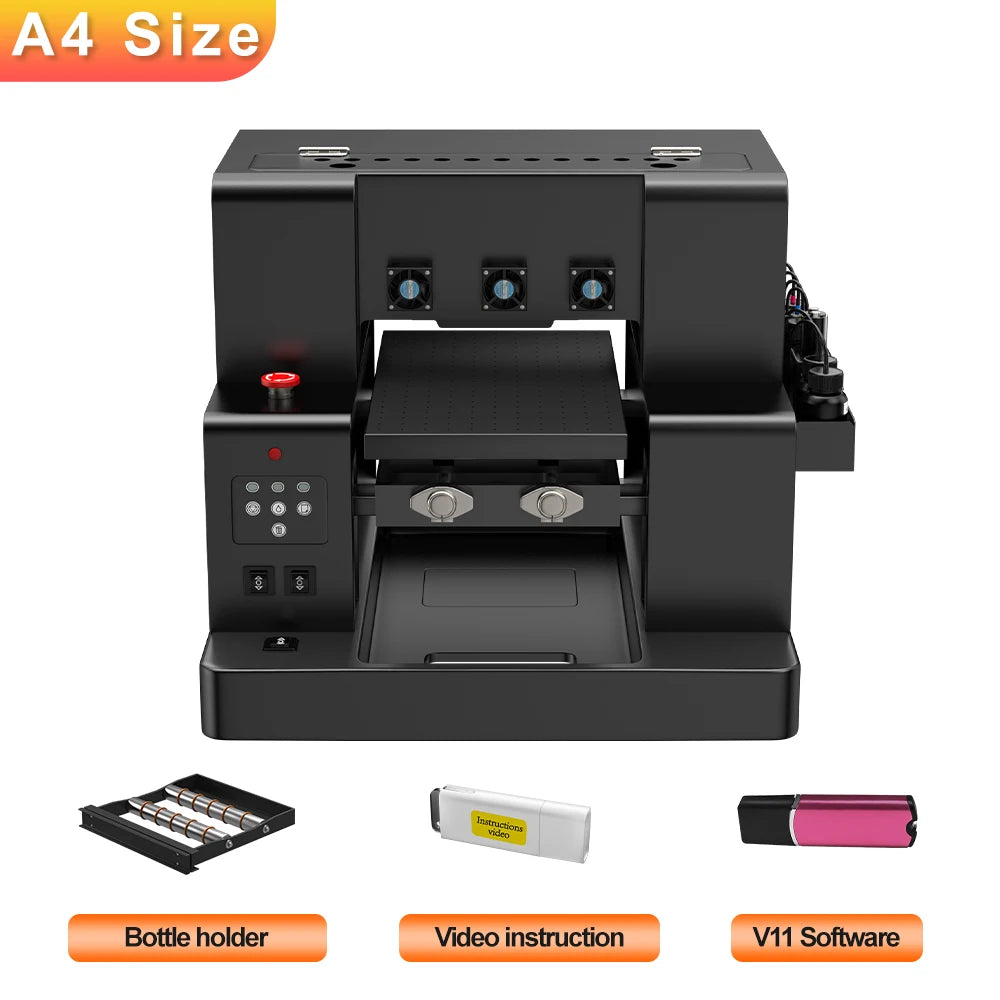 A3 UV Printer Impresora L805 UV DTF Printer Machine UV Flatbed Printer For Bottle Wood Metal A4 UV DTF Printer Sticker 3d Printe