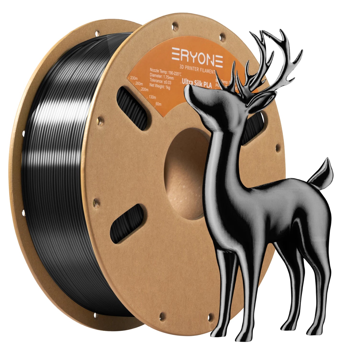ERYONE 1/5/10KG Ultra Silk PLA Premium Filament 1.75mm 3D Print,Multicolor Available,silk pla filament ,1KG/Spool