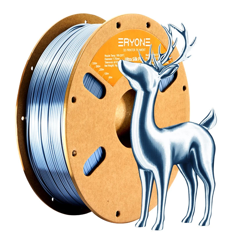 ERYONE 1/5/10KG Ultra Silk PLA Premium Filament 1.75mm 3D Print,Multicolor Available,silk pla filament ,1KG/Spool
