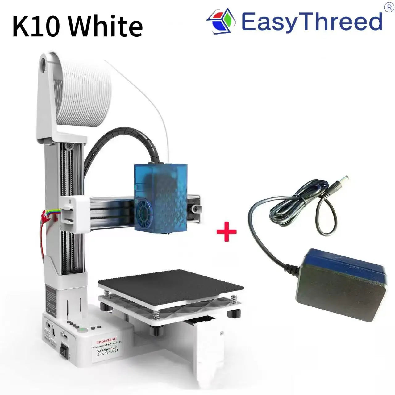 EasyThreed Entry Level Mini 3D Printer Portable Desktop 3D Printer with 100x100x100mm Build Plate Low Noise Fast Assembly for Kids Beginners Home Education DIY Printing Projects Student Use