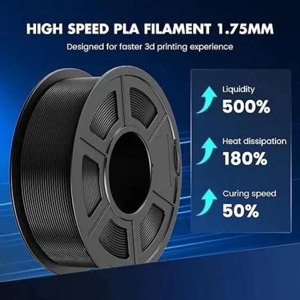 SUNLU High-speed PLA 3D Printer Filament 5KG 1KG A Roll 1.75MM Tolerances +/-0.02MM Filament Fast Shipping From EU / US