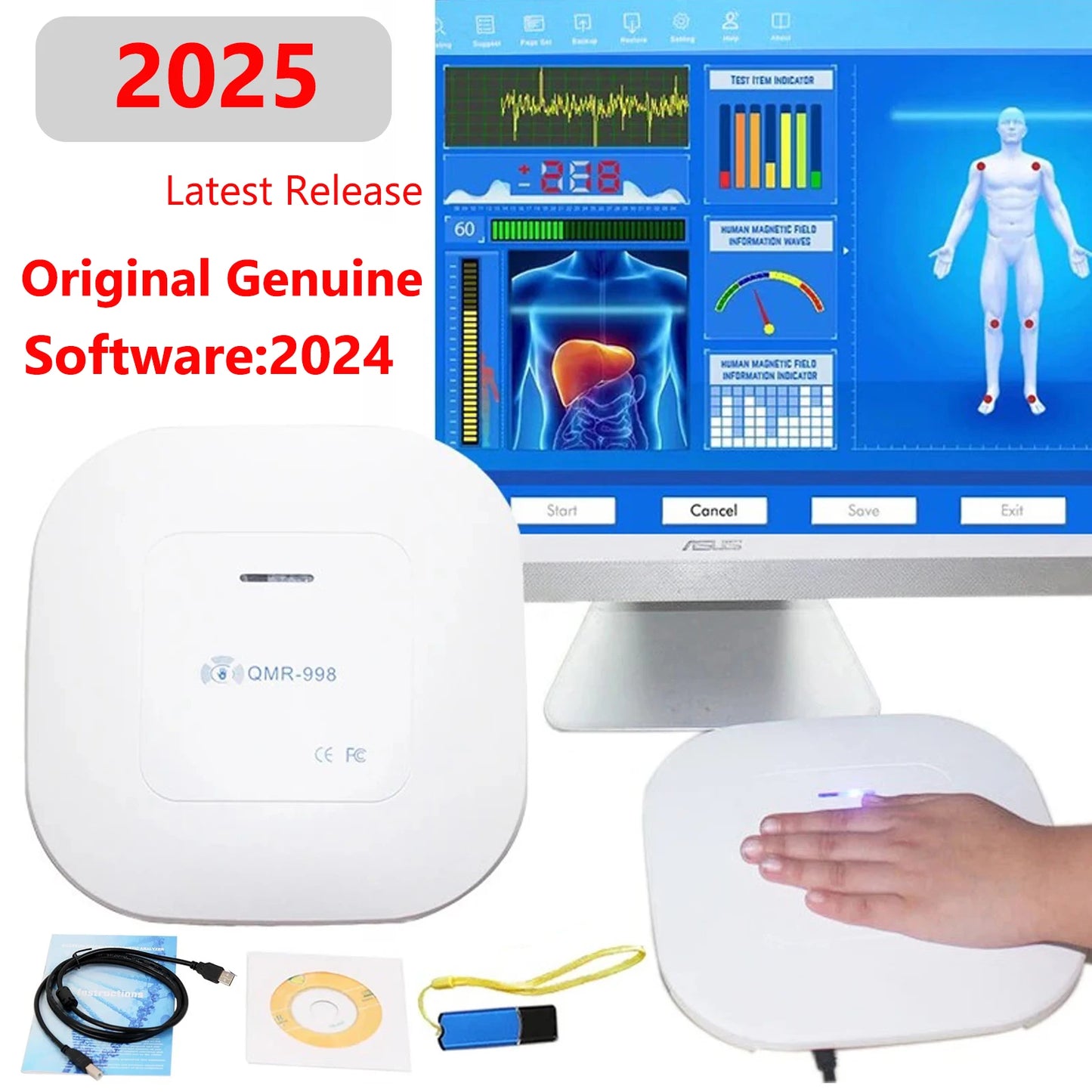 Newest Generation Professional Quantum Magnetic Resonance Analyzer 2025 Version Body Sub Health Diagnosis Machine Multiple