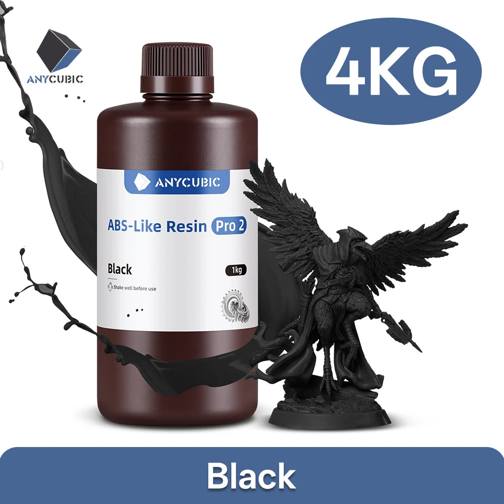Newest 4pieces/lot Anycubic ABS Like Reisn 3d Resin High Precision UV 405nm For LCD SLA DLP Anycubic Photon Resin 3d Printer