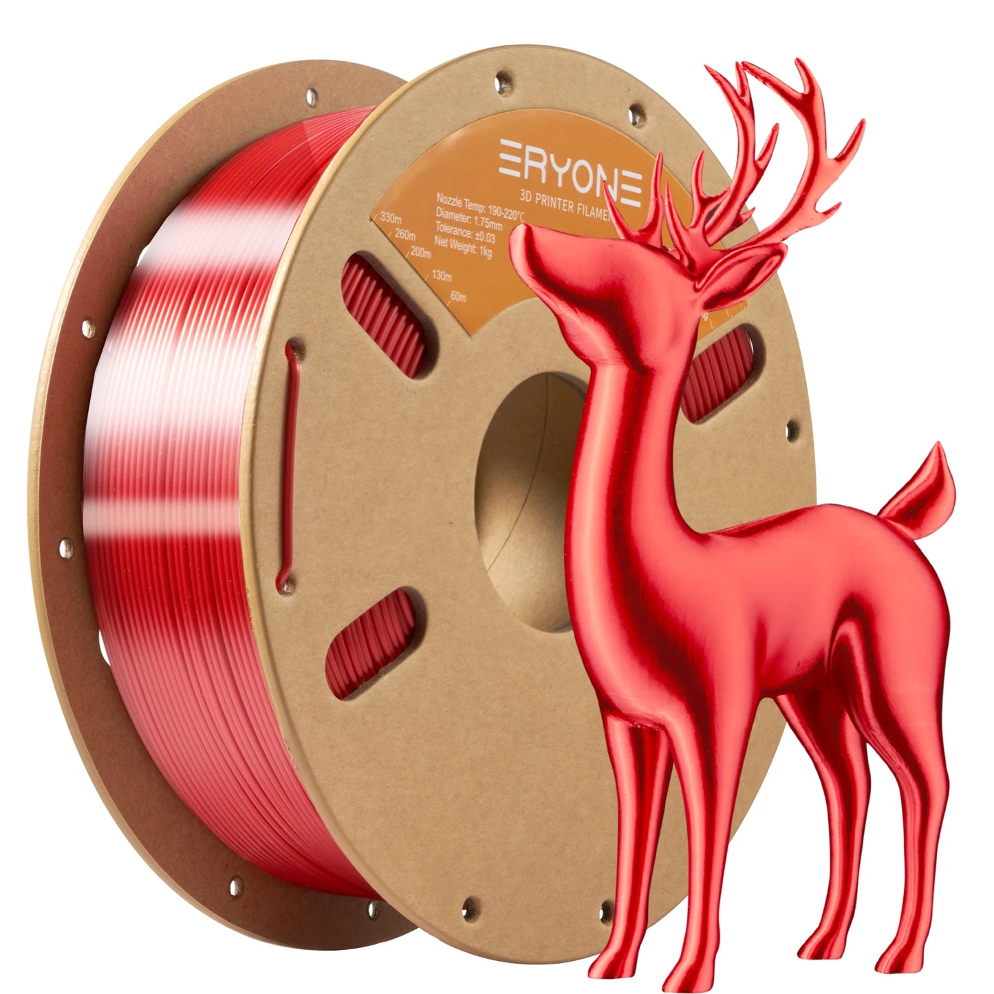 ERYONE 1/5/10KG Ultra Silk PLA Premium Filament 1.75mm 3D Print,Multicolor Available,silk pla filament ,1KG/Spool