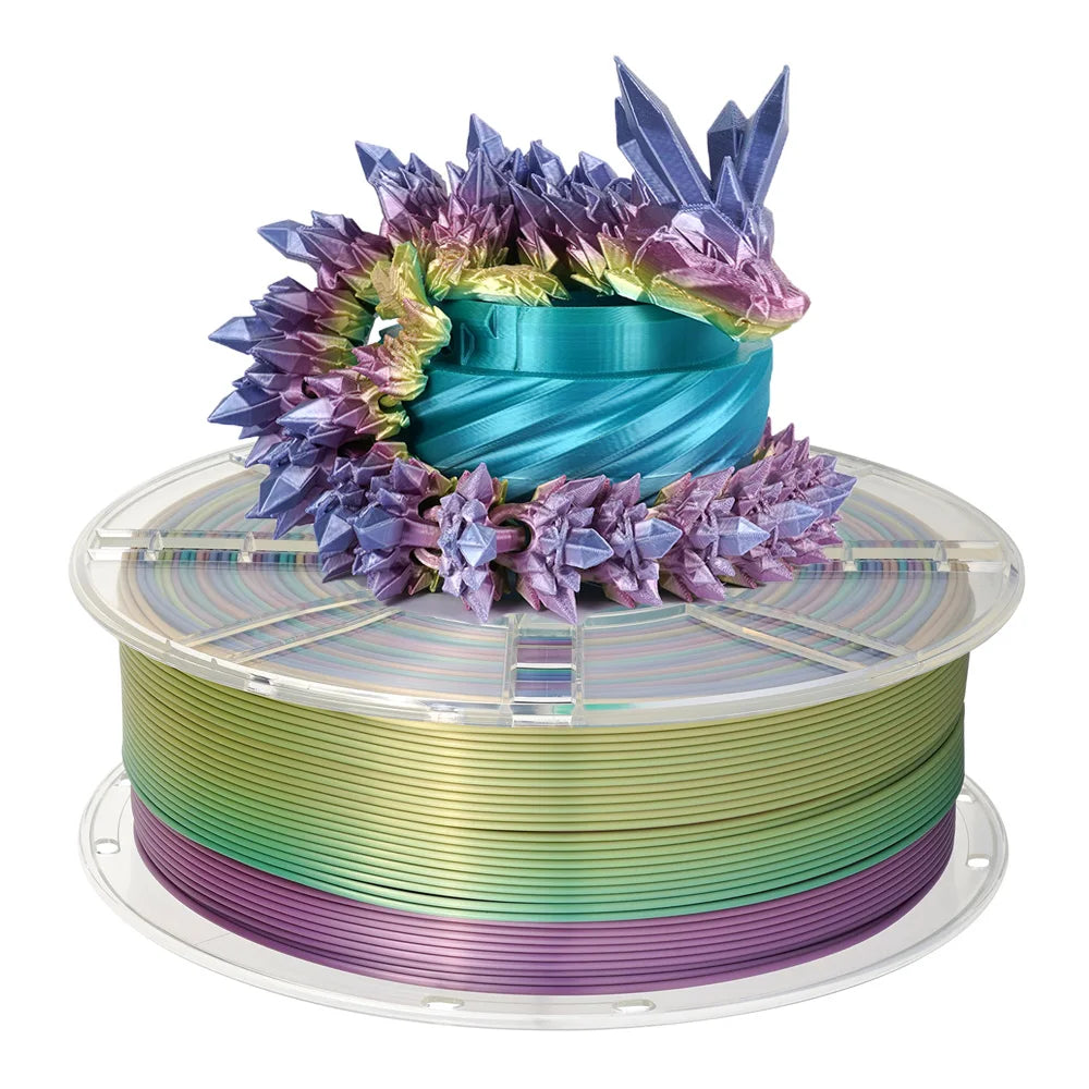 4KG/lot PLA Filament rainbow Pla silk or Matte rainbow color change 1.75mm 3D Printing Material for 3D Printers 3D Pens