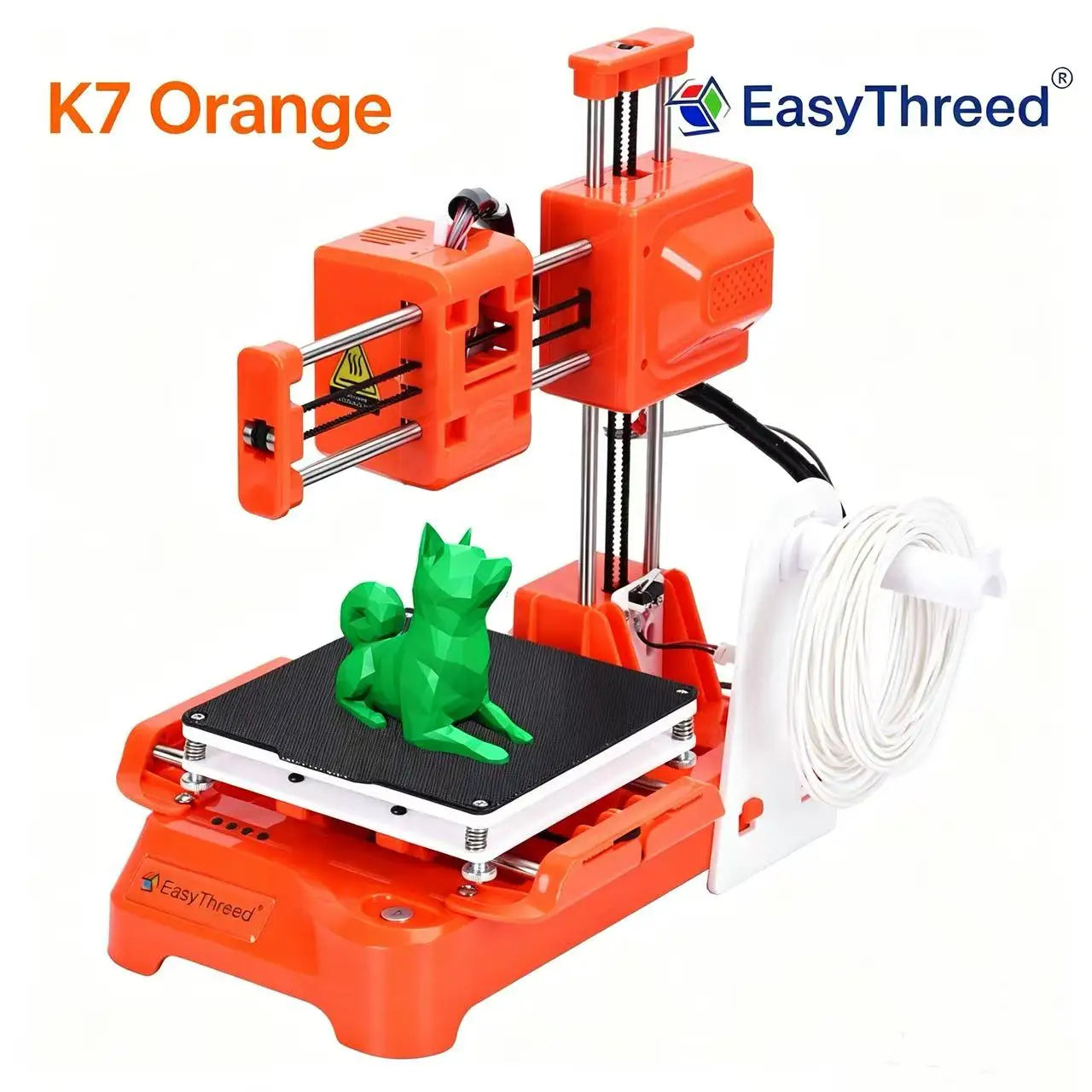 EasyThreed Entry Level Mini 3D Printer Portable Desktop 3D Printer with 100x100x100mm Build Plate Low Noise Fast Assembly for Kids Beginners Home Education DIY Printing Projects Student Use