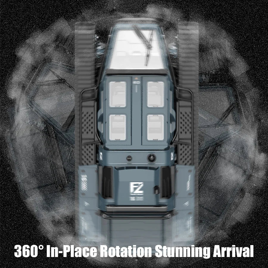 C8812/ C8812 MAX LED Light Full Scale Tracked Tank Simulation Model Toy RC Car Drift Remote Control Off-Road Vehicle for Kids