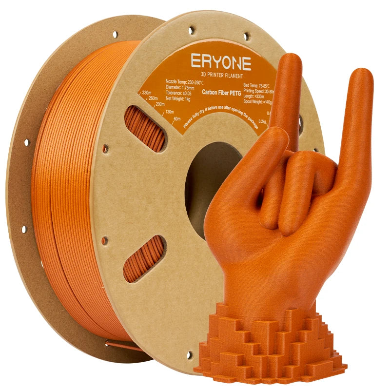 ERYONE PETG Carbon Fiber Premium Filament 3D Print 1/3/5/10KG Big Sale,Multicolor Available,petg carbon fiber filament,1KG/Spool