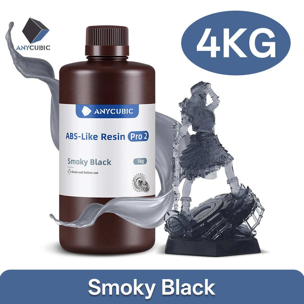 Newest 4pieces/lot Anycubic ABS Like Reisn 3d Resin High Precision UV 405nm For LCD SLA DLP Anycubic Photon Resin 3d Printer