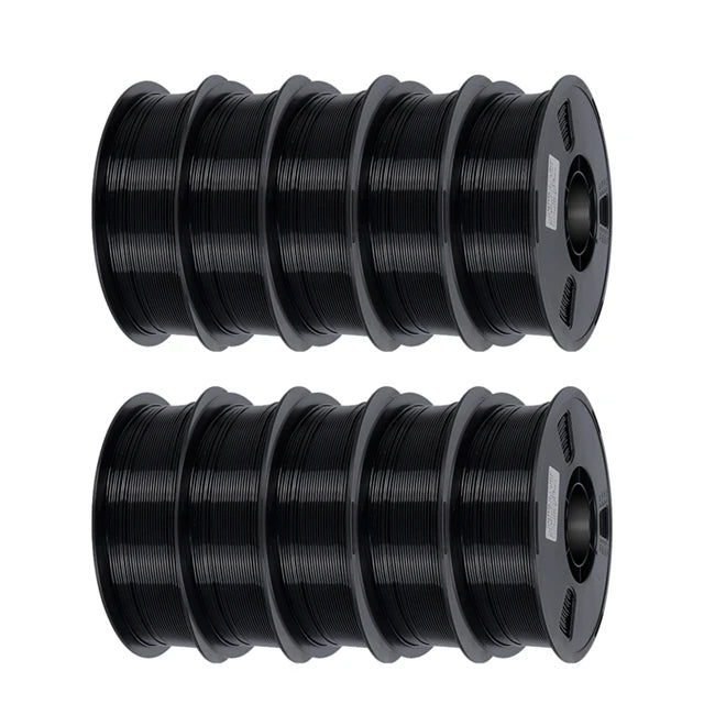 10kg PETG Filament Color Mixing 3D Printer Filament 10 5 Rolls 1KG 1.75mm Accuracy +/- 0.02mm Bundle 10kg 5kg PETG Plastic Spool