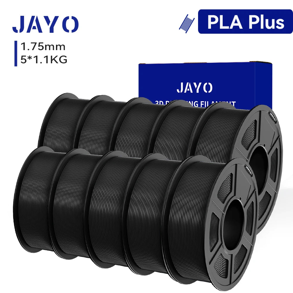 JAYO 5/10 Rolls 3D PETG/PLA/PLA+/PLA Matte Printer  Filament 1.75mm No Bubble 3D Printing Materials for 3D Printer&3D Pen