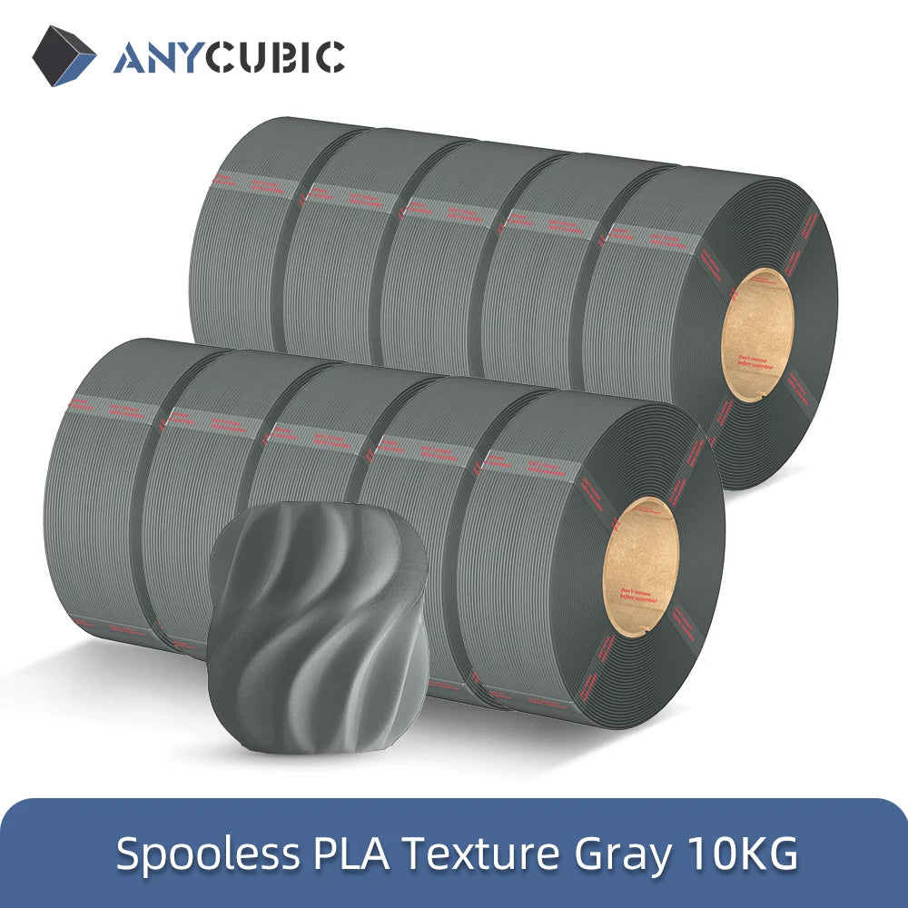 ANYCUBIC 10KG Refill PLA Filament 3D Printer 1.75mm Spooless Plastic Rubber Filament Material For FDM 3D Printer for Kobra 3 S1C