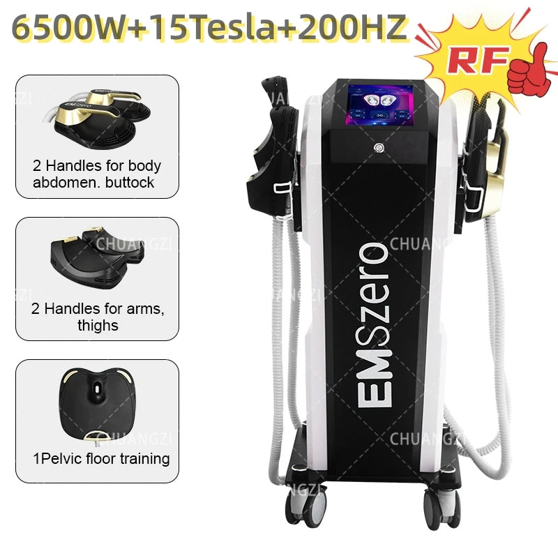 EMSZERO PRO 6500W NEO Slimming Machine EMS+EMT/RF Nova Body Sculpting EMS Pelvic Muscle Stimulator Salon