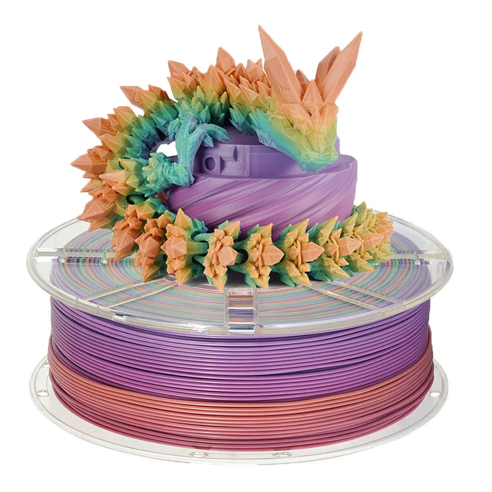 4KG/lot PLA Filament rainbow Pla silk or Matte rainbow color change 1.75mm 3D Printing Material for 3D Printers 3D Pens