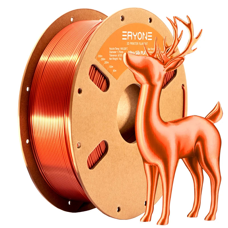 ERYONE 1/5/10KG Ultra Silk PLA Premium Filament 1.75mm 3D Print,Multicolor Available,silk pla filament ,1KG/Spool