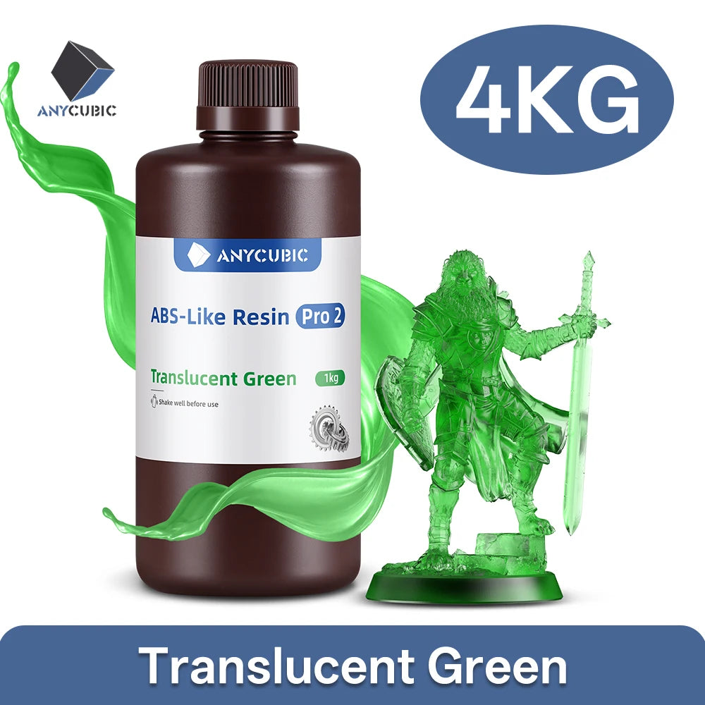 Newest 4pieces/lot Anycubic ABS Like Reisn 3d Resin High Precision UV 405nm For LCD SLA DLP Anycubic Photon Resin 3d Printer