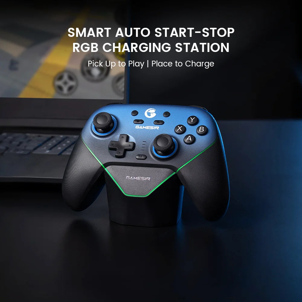 Super Nova Wireless Switch Controller with Charging Station, Hall Effect Joystick for PC Nintendo Switch 2 Android Phone
