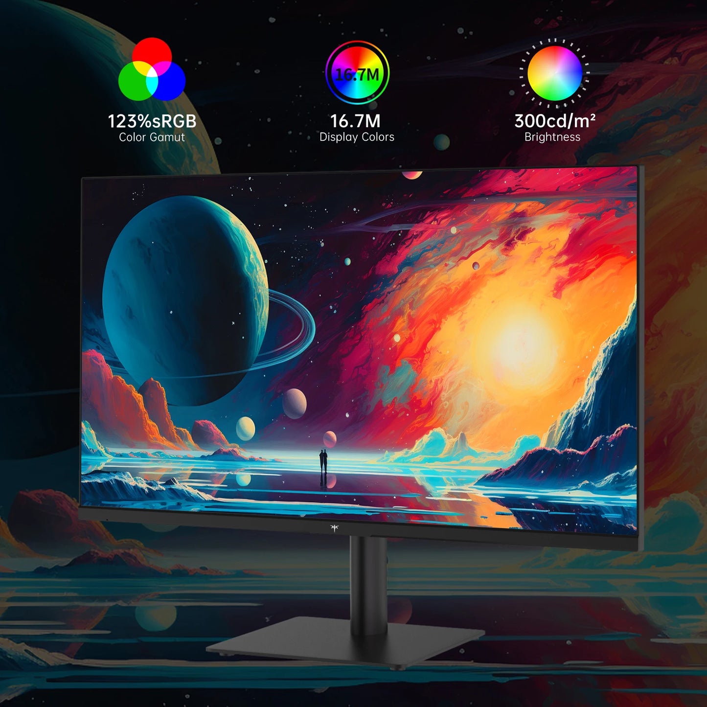 KTC 27 Inch QHD(2560 * 1440) 100Hz Computer Monitor - IPS Panel, Anti-Blue Light Screen, 100% High Color Gamut, 123% sRGB, Suppo
