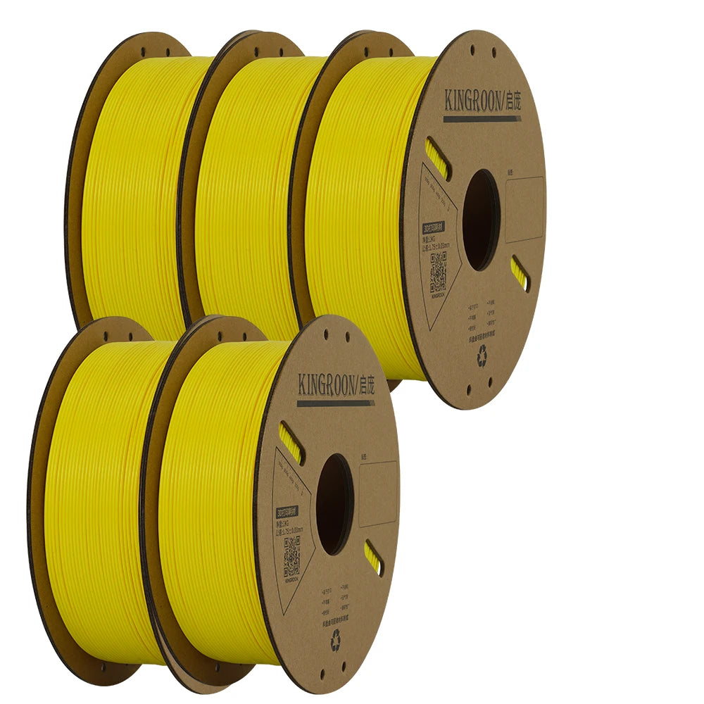 KINGROON PLA Filament 1.75mm 3D Printer Filament 5/10Rolls 3D Printing Plastic Material 100% No Bubble for FDM 3D Printer MIX