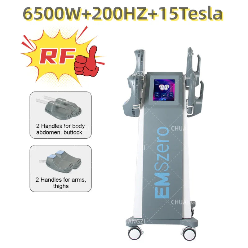 EMSZERO PRO 6500W NEO Slimming Machine EMS+EMT/RF Nova Body Sculpting EMS Pelvic Muscle Stimulator Salon