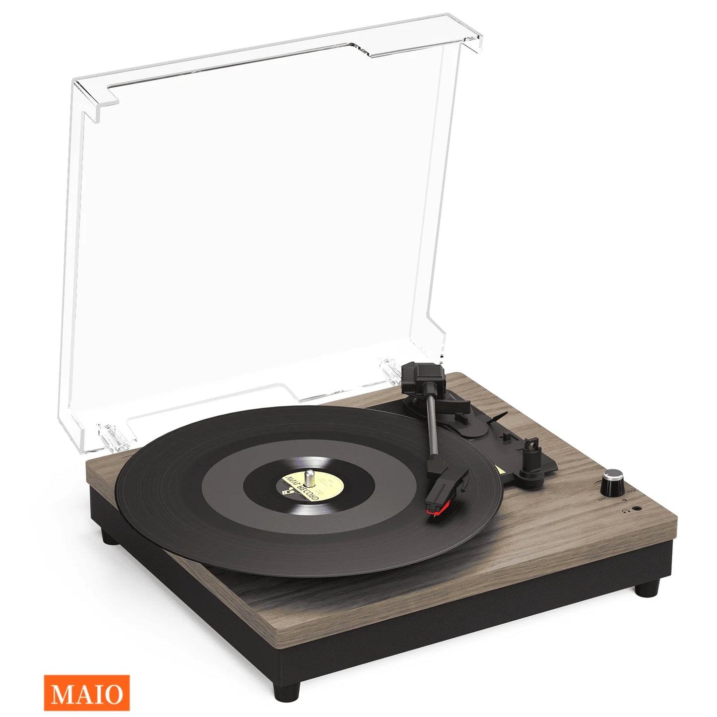 MAIO  Record Player Portable Suitcase Audio with Built-in Speakers, 3-Speed Vinyl Spinne