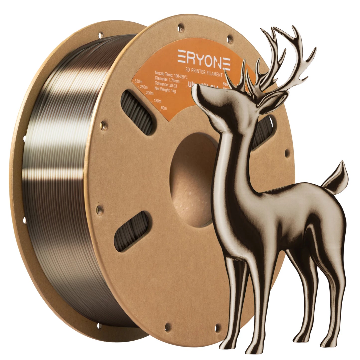 ERYONE 1/5/10KG Ultra Silk PLA Premium Filament 1.75mm 3D Print,Multicolor Available,silk pla filament ,1KG/Spool