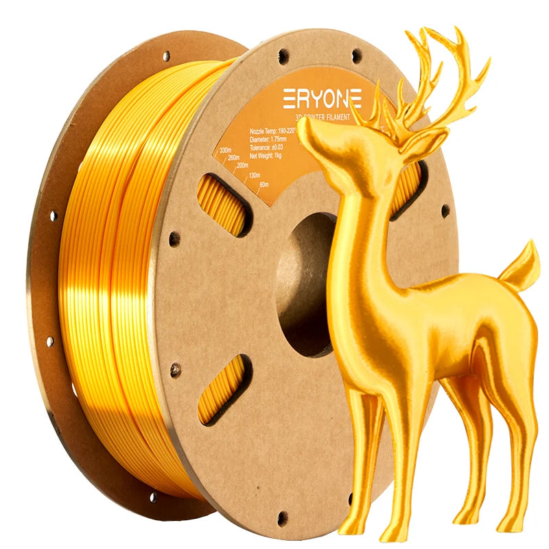 ERYONE 1/5/10KG Ultra Silk PLA Premium Filament 1.75mm 3D Print,Multicolor Available,silk pla filament ,1KG/Spool