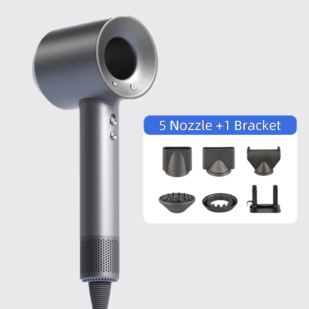 Negative ion hair dryer with high speed and no blades High power silent and quick drying Portable, suitable for home annd travel