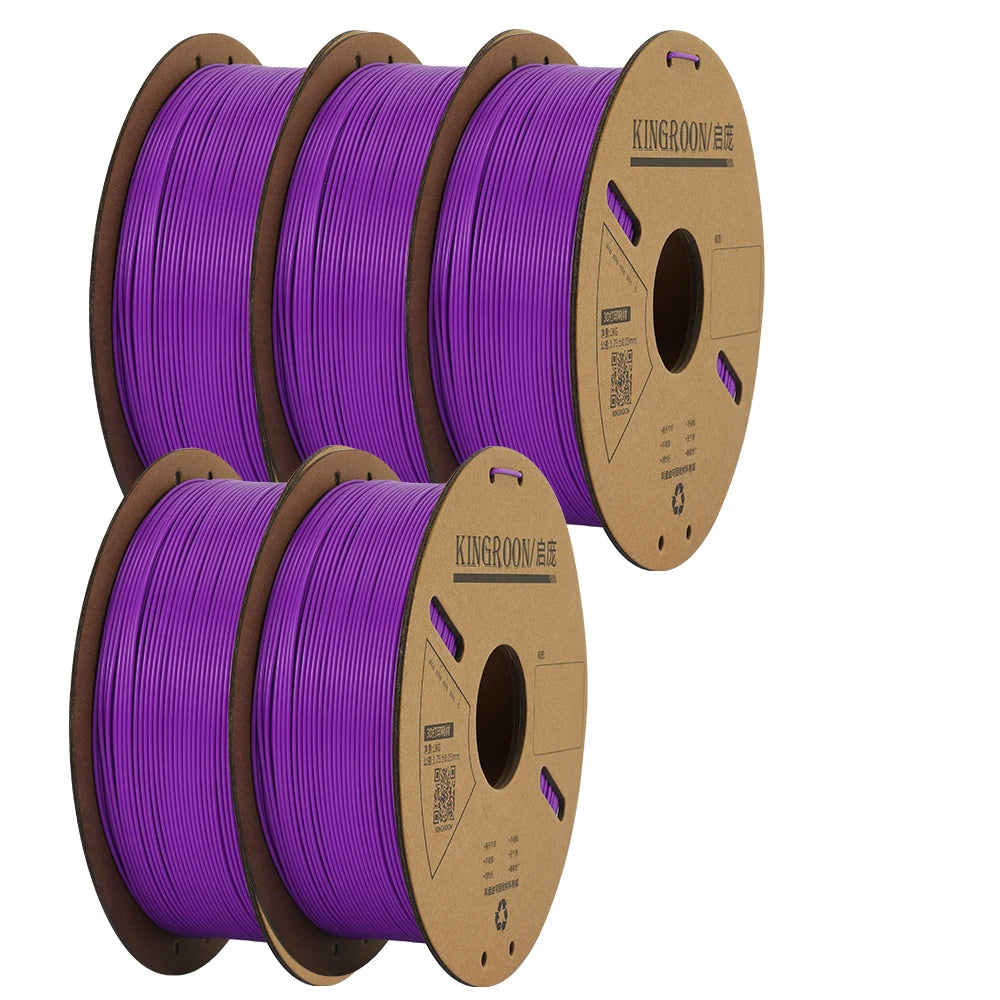 KINGROON PLA Filament 1.75mm 3D Printer Filament 5/10Rolls 3D Printing Plastic Material 100% No Bubble for FDM 3D Printer MIX
