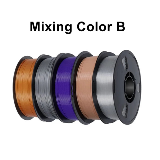 10kg PETG Filament Color Mixing 3D Printer Filament 10 5 Rolls 1KG 1.75mm Accuracy +/- 0.02mm Bundle 10kg 5kg PETG Plastic Spool