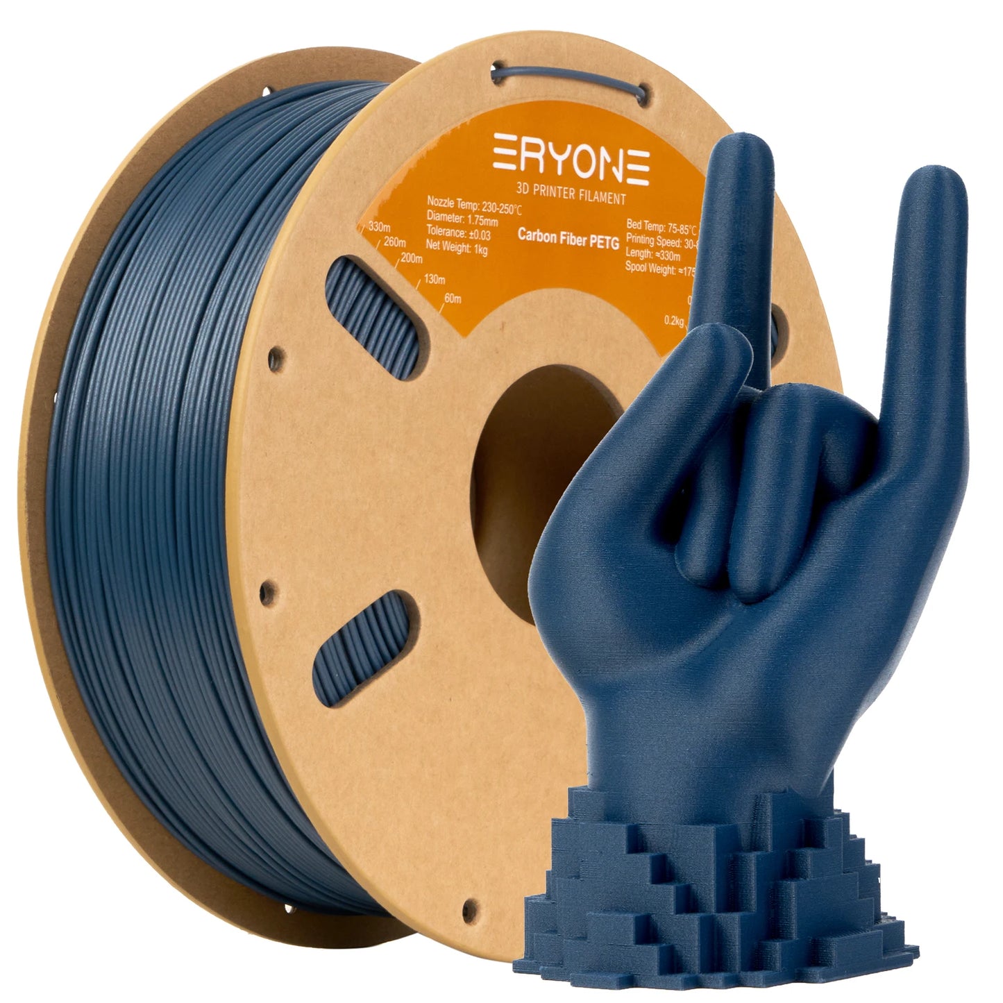 ERYONE PETG Carbon Fiber Premium Filament 3D Print 1/3/5/10KG Big Sale,Multicolor Available,petg carbon fiber filament,1KG/Spool