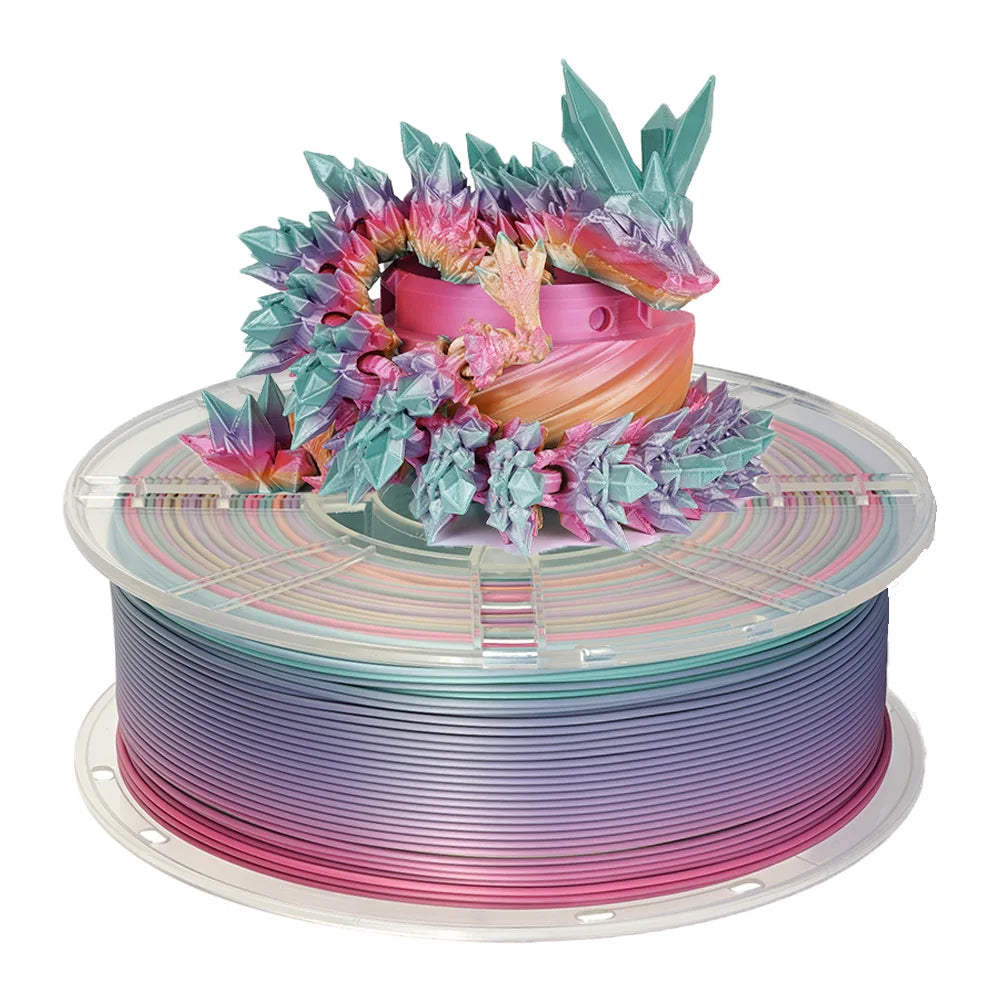 4KG/lot PLA Filament rainbow Pla silk or Matte rainbow color change 1.75mm 3D Printing Material for 3D Printers 3D Pens