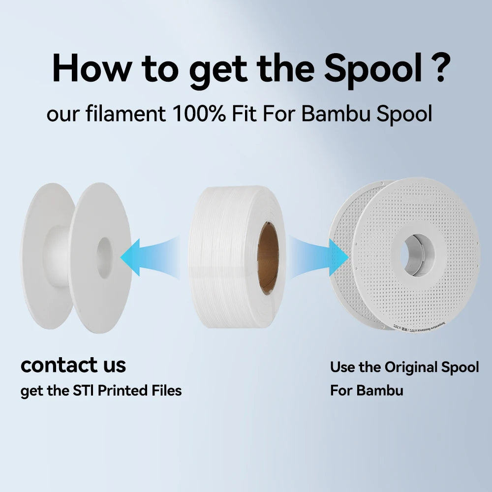 KINGROON No-Spool PLA Filament 1.75mm 10KG (22LBS) , 3D Printer Material PLA Refill For Bambu or DIY Reusable Spools, 10 Rolls